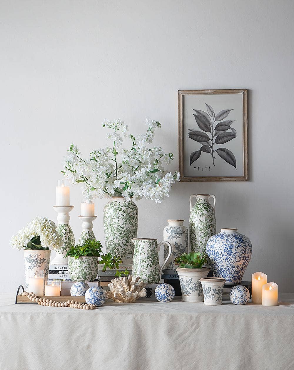 Blue & White Decorative Ball