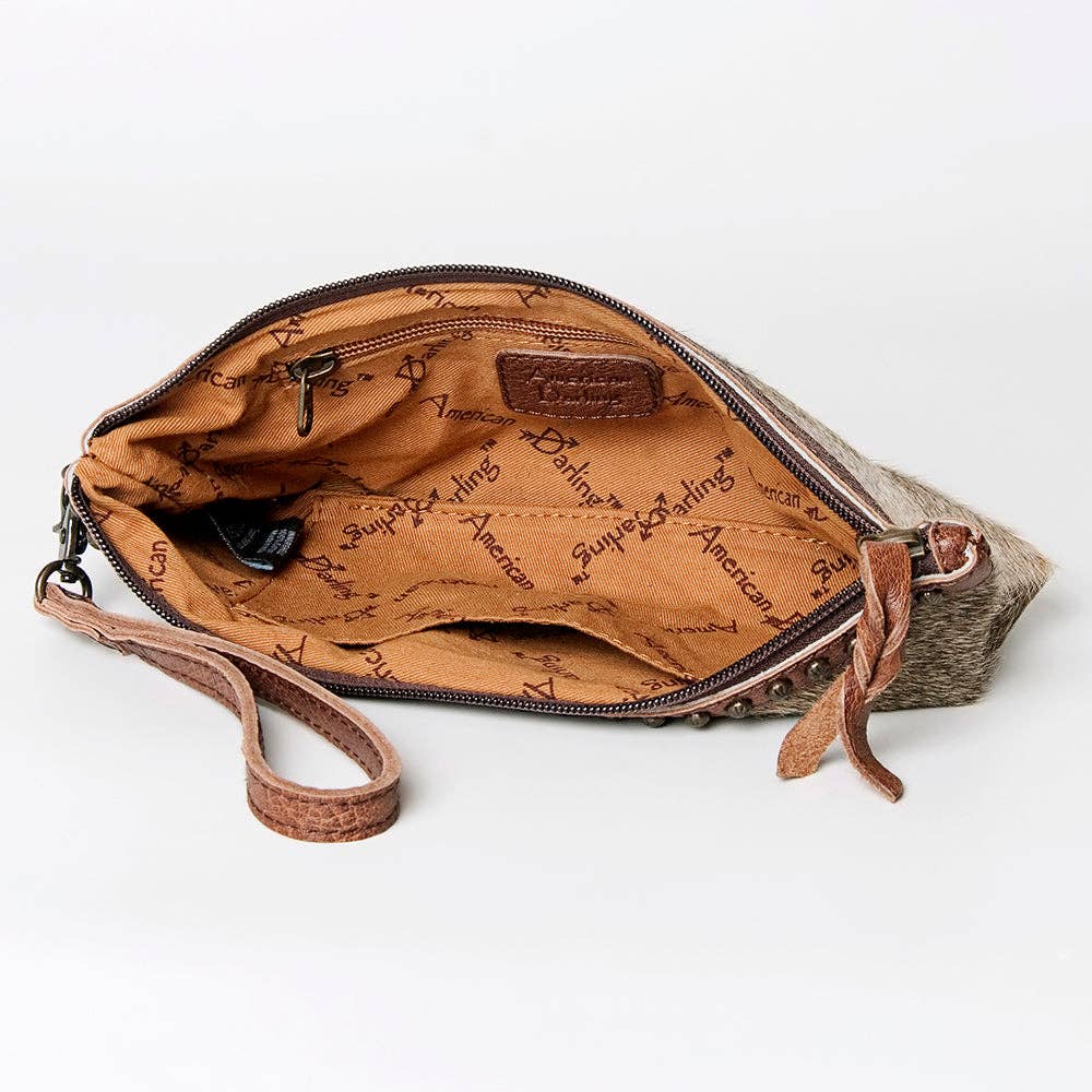 Hide Leather Wristlet