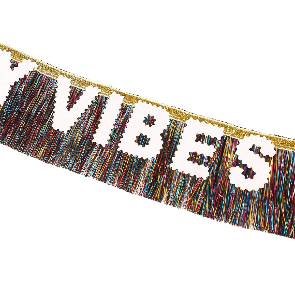 Birthday Vibes Multicolor Shimmer Sash