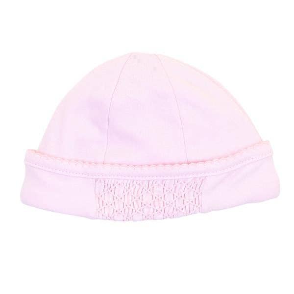Solid Essentials Pink Smocked Hat
