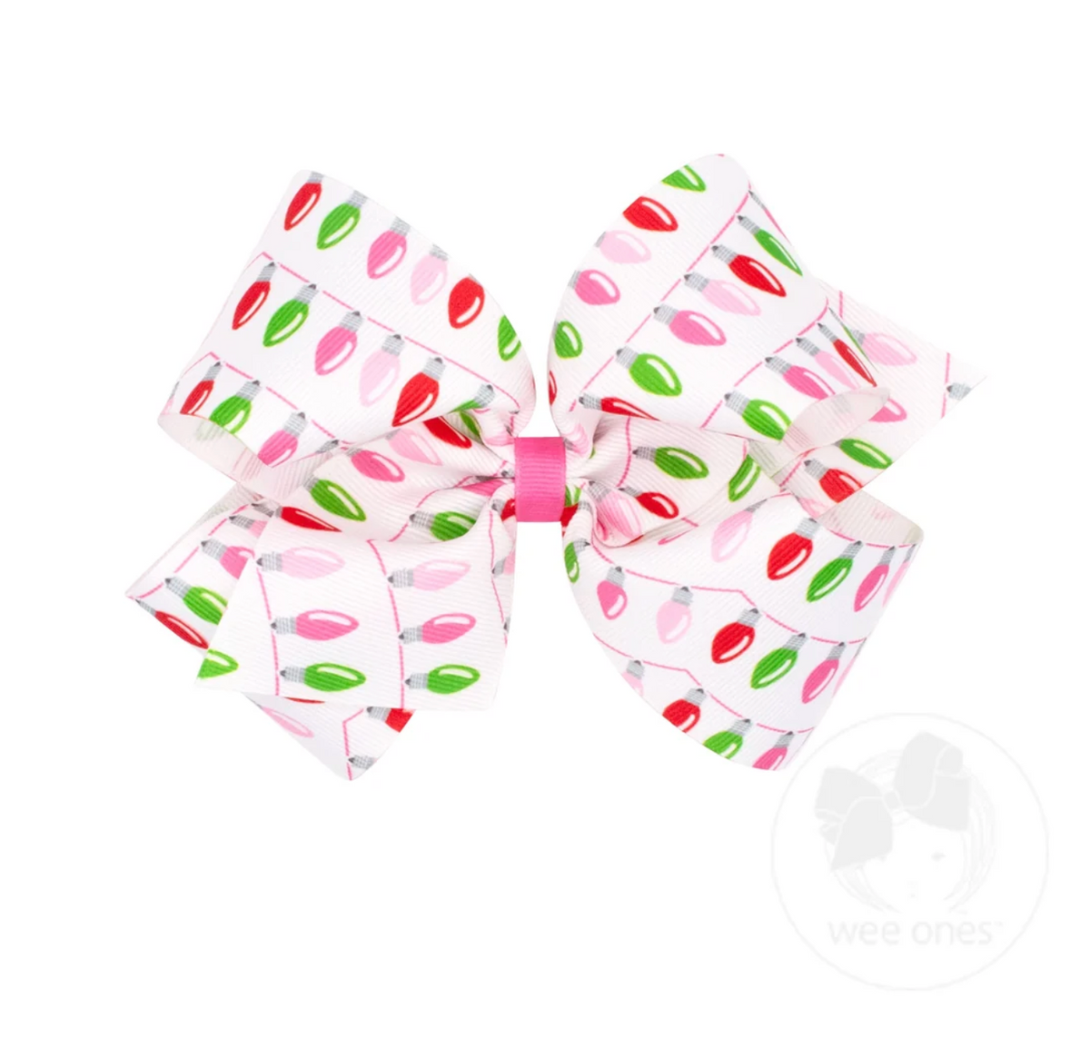 Christmas Lights: King Print Hair Bows