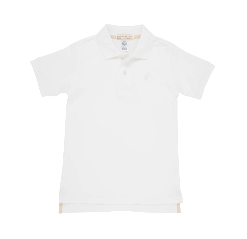 TBBC Prim & Proper Polo SS Worth Avenue White