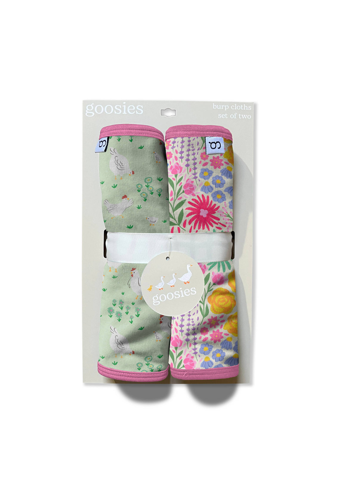 Goosies Spring Chickens - Burp Cloth Set