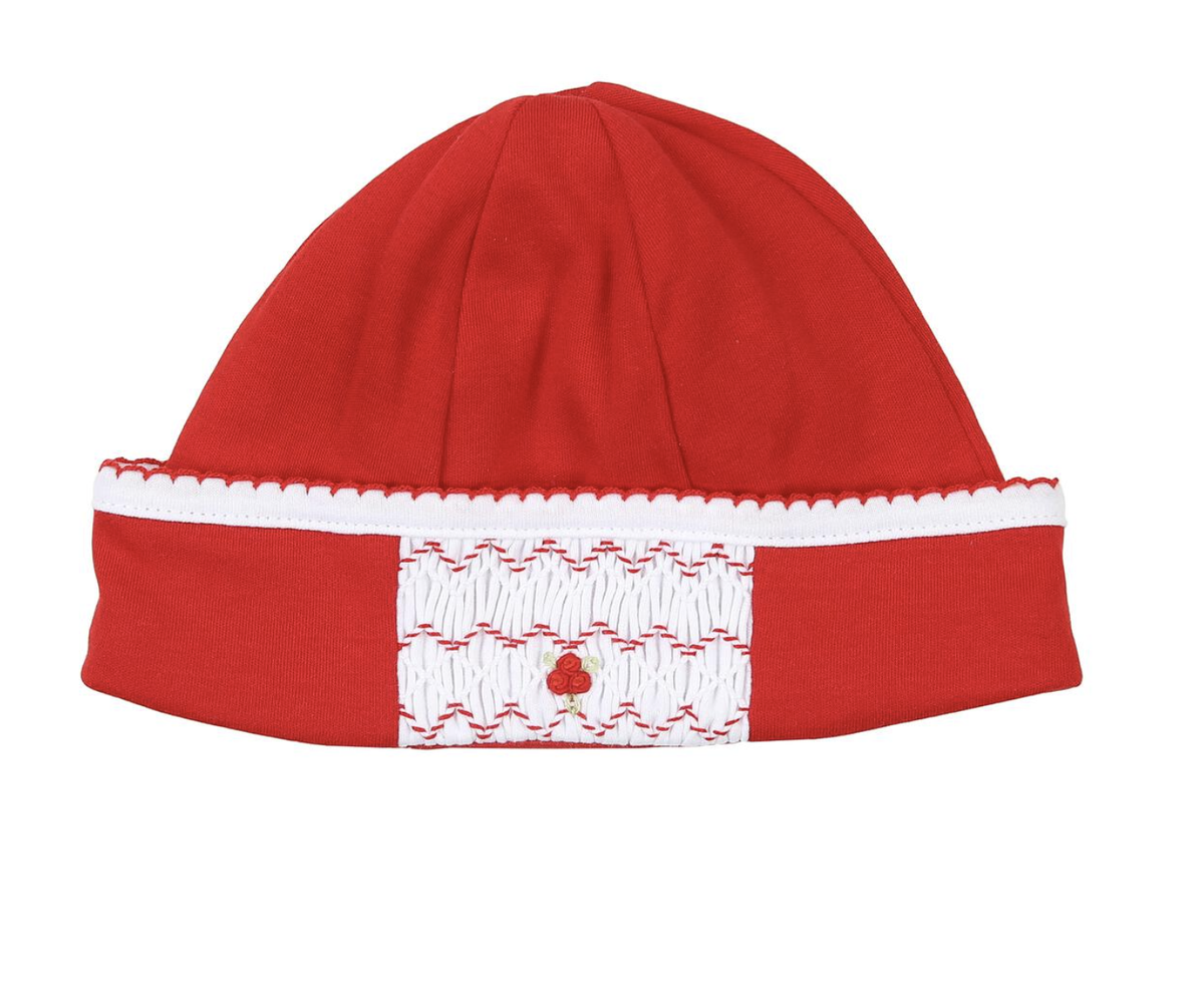 MB Clara & Colton Smocked Hat Red/GR