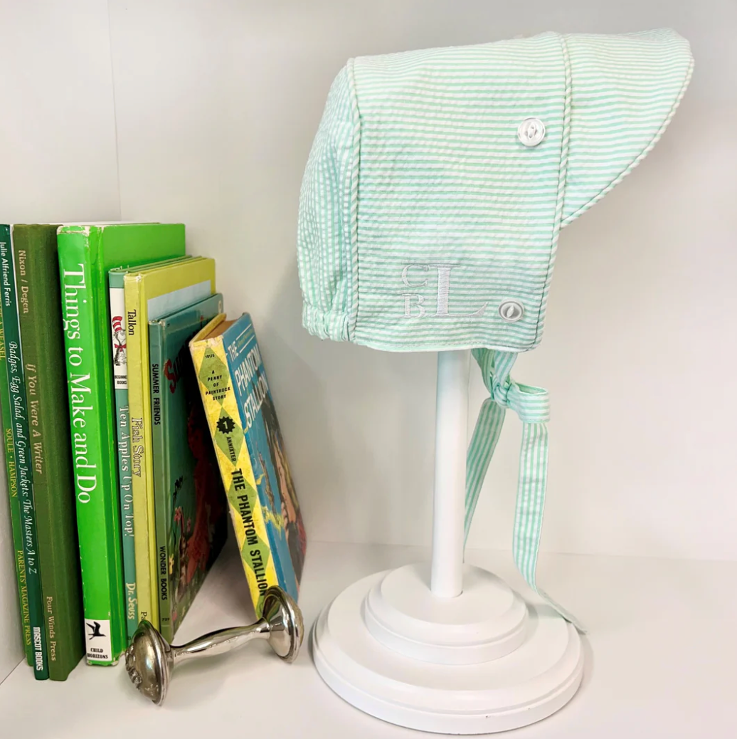 TBBC Barringer Bonnet Grace Bay Green Seersucker