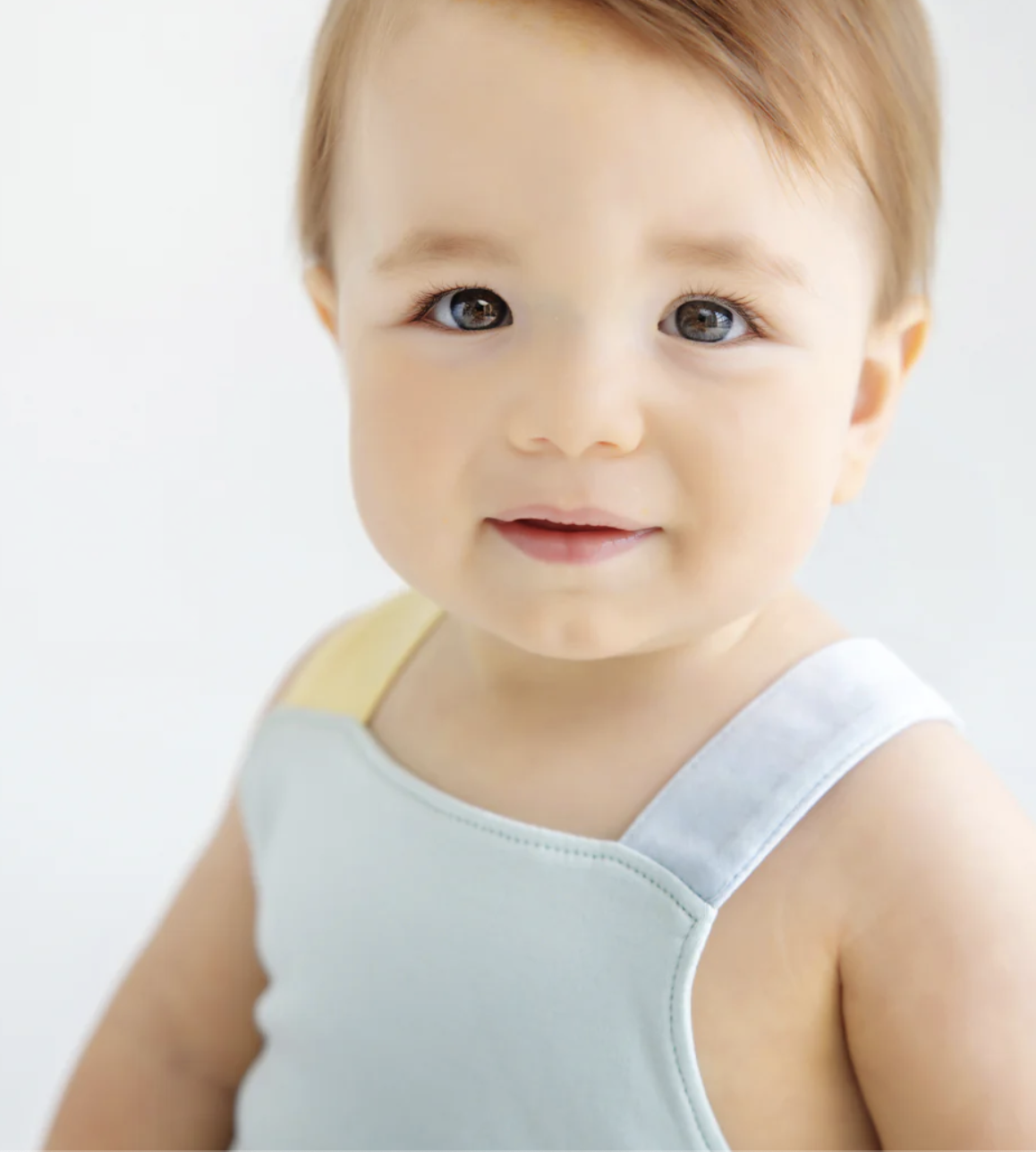TBBC Colorblock Stillman Sunsuit Sea Island Seafoam/ Buckhead Blue/ Bellport Butter Yellow