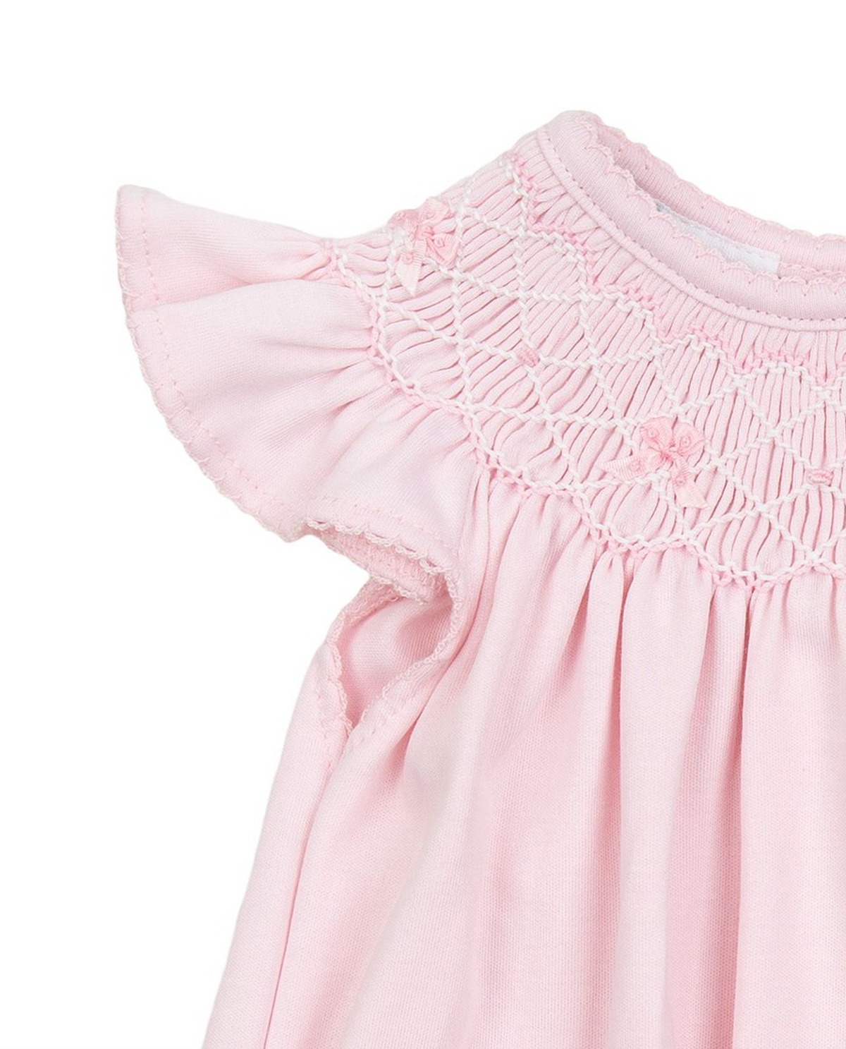 MB Ameila's Classics Pink Solid Bishop Flutters Bubble