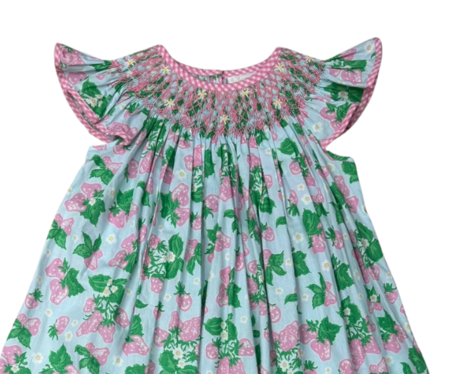 WBK Strawberry Patch Smocked Dress
