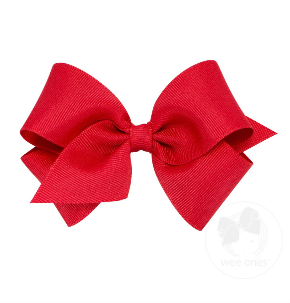 Small Classic Grosgrain Hair Bow (Plain Wrap) Wee Ones