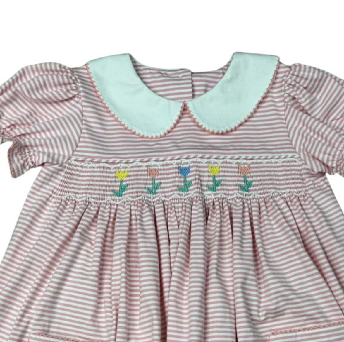 WBK Tilly's Tulips Smocked Dress