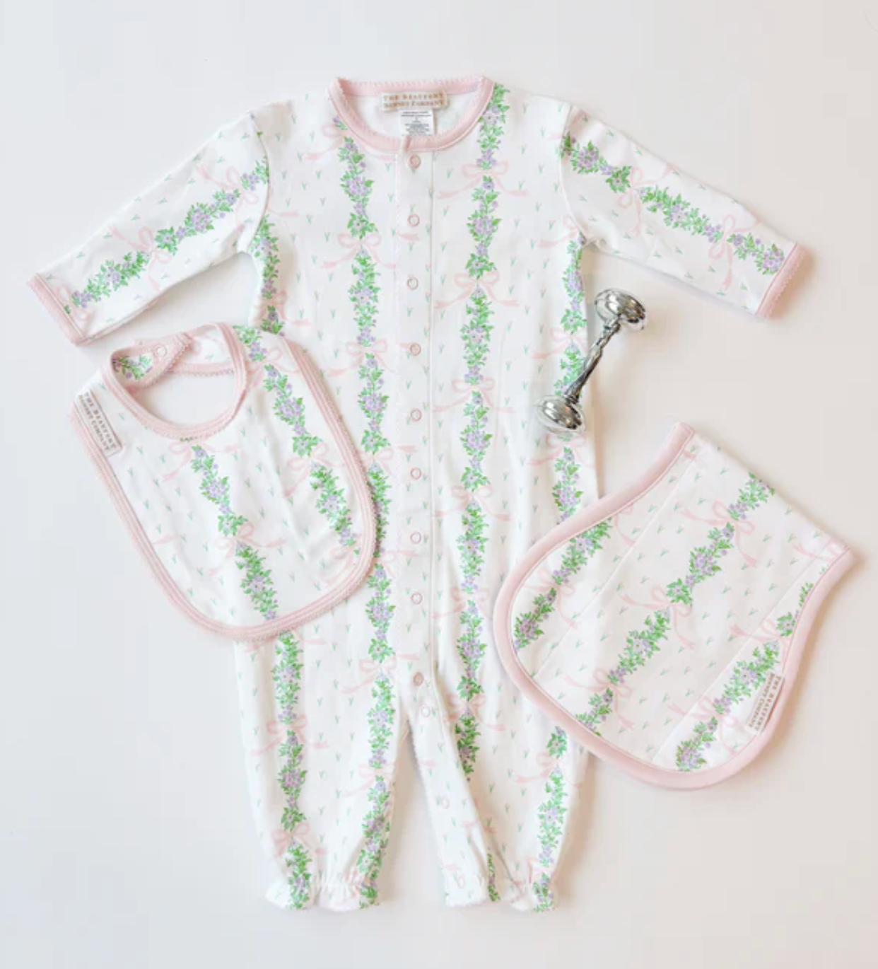 TBBC Fincastle Floral Burp Me Bib
