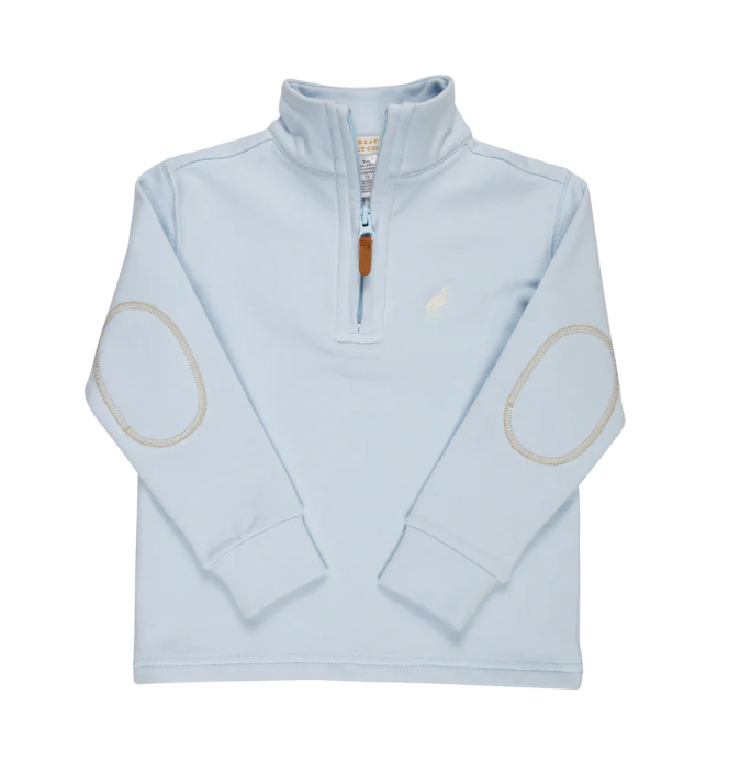 TBBC Hayword Half-Zip Buckhead Blue with Palmetto Pearl