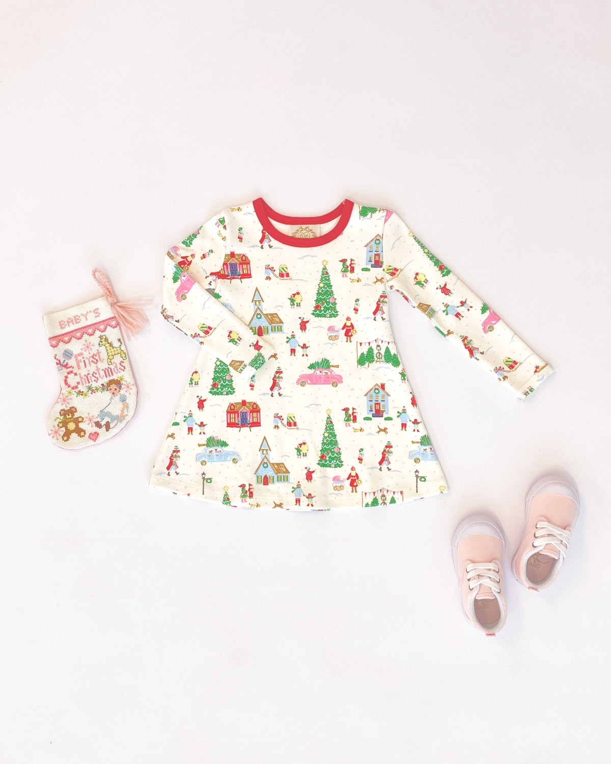 TBBC LS Polly Play Dress Make the Season Bright