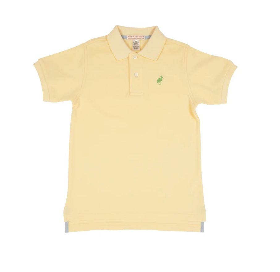 TBBC Prim & Proper Polo SS Bellport Butter Yellow