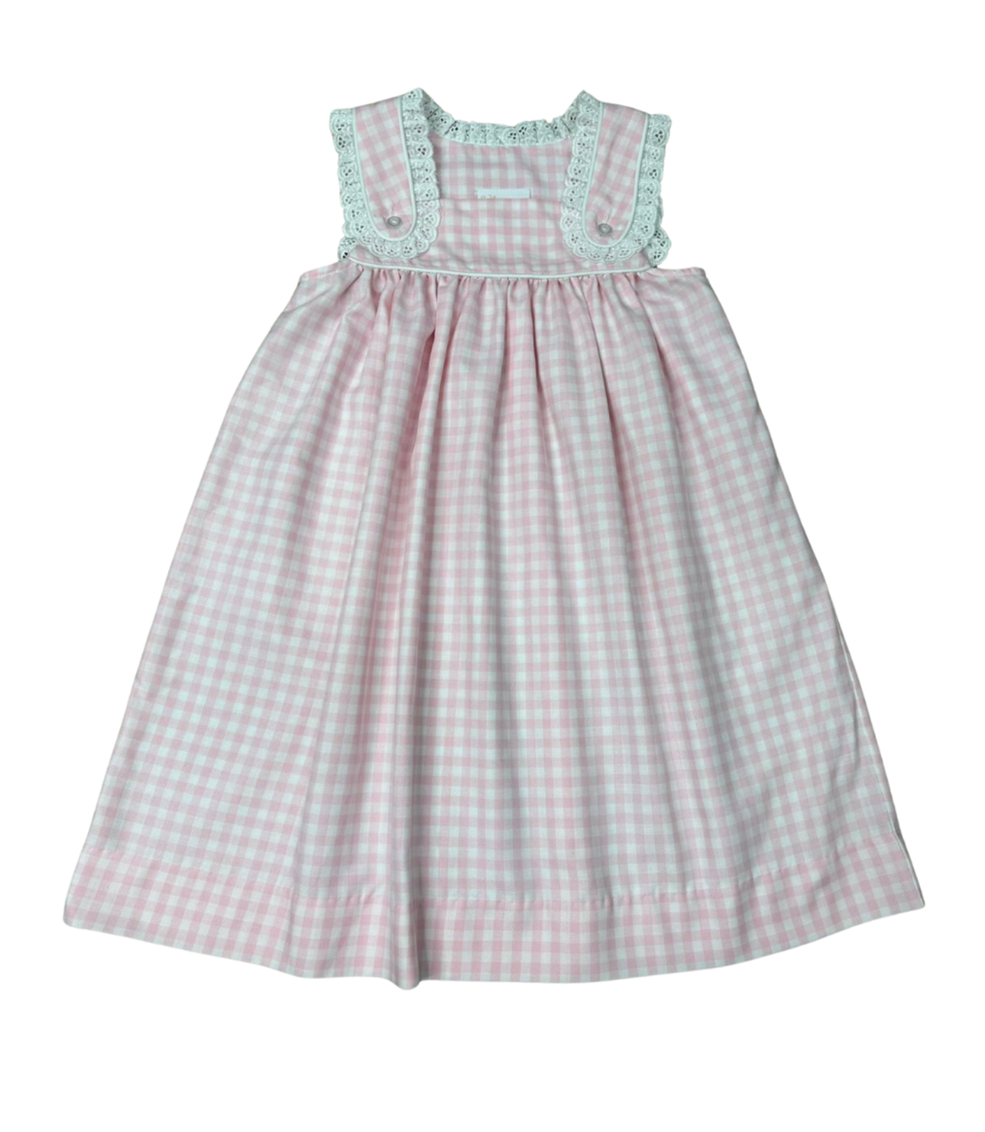 WBK Gingham Girlie Lace Dress