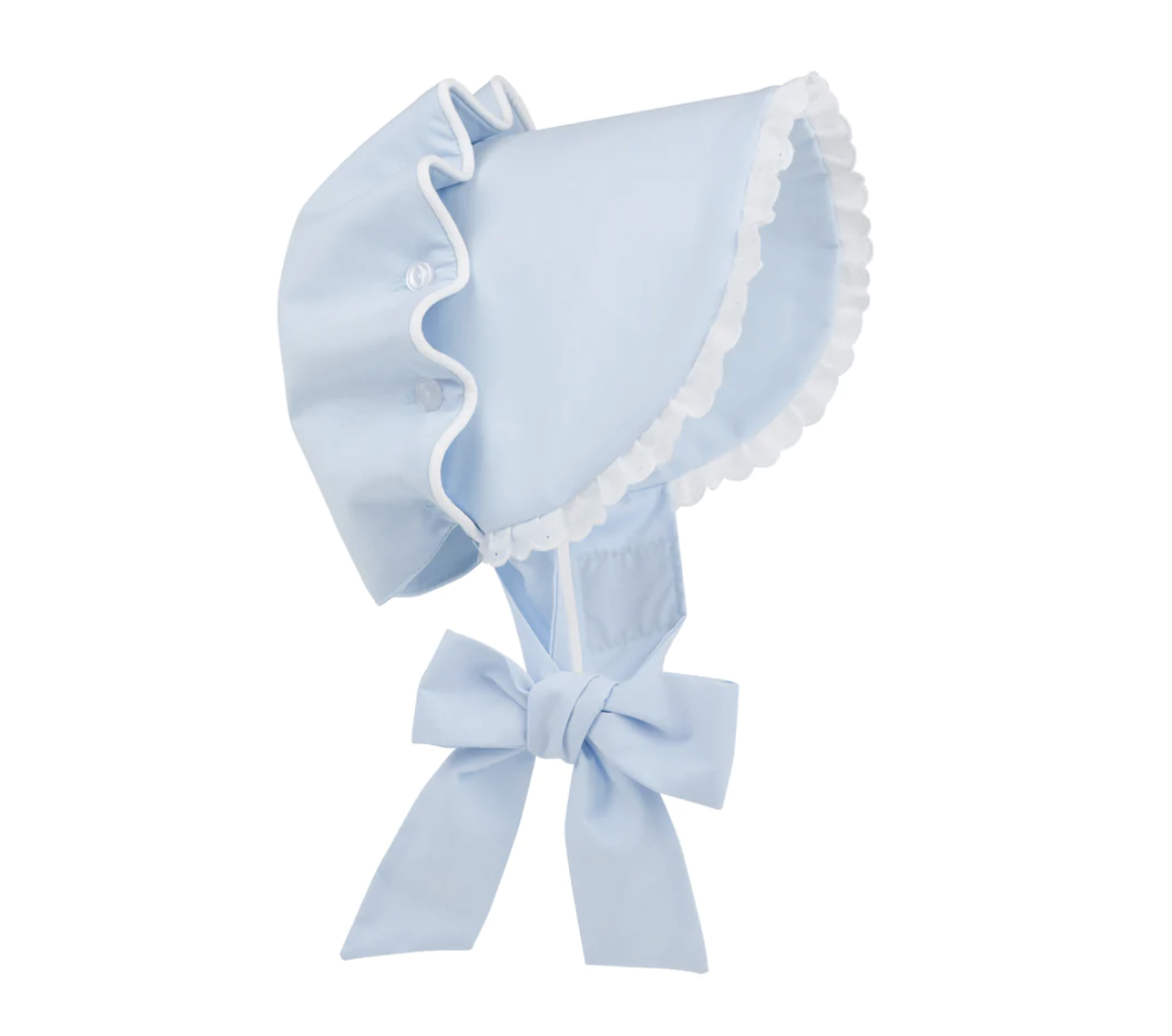 TBBC Bellefaire Bonnet Broadcloth/Eyelet Buckhead Blue