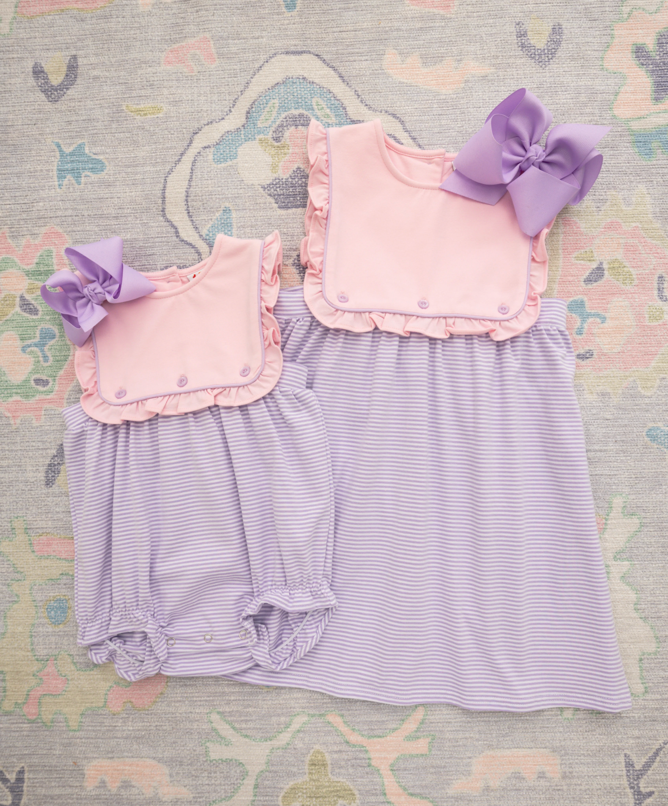 JB Amelia Bubble - Pink & Lavender Stripe