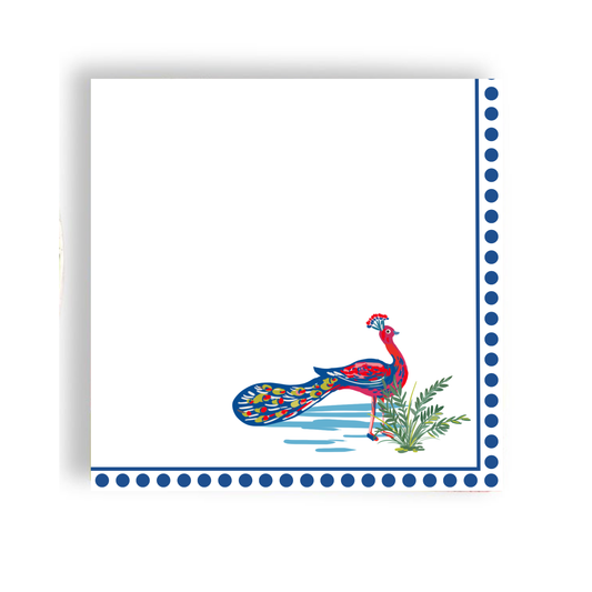 White Peacock Luncheon Napkin (24ct)