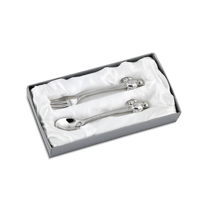 Teddy Bear Handle Baby Spoon & Fork Set