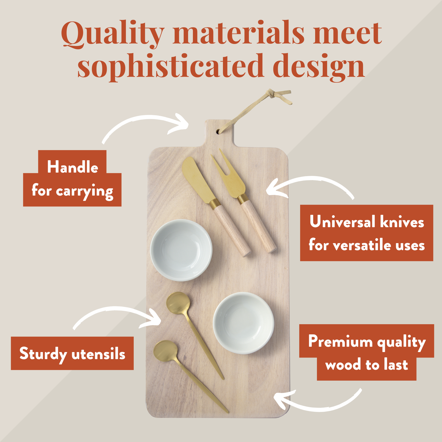 7 Piece Charcuterie Board Set by HOST at HOME
