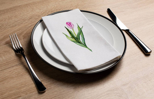 Tulips Printed Guest Towel (16ct)