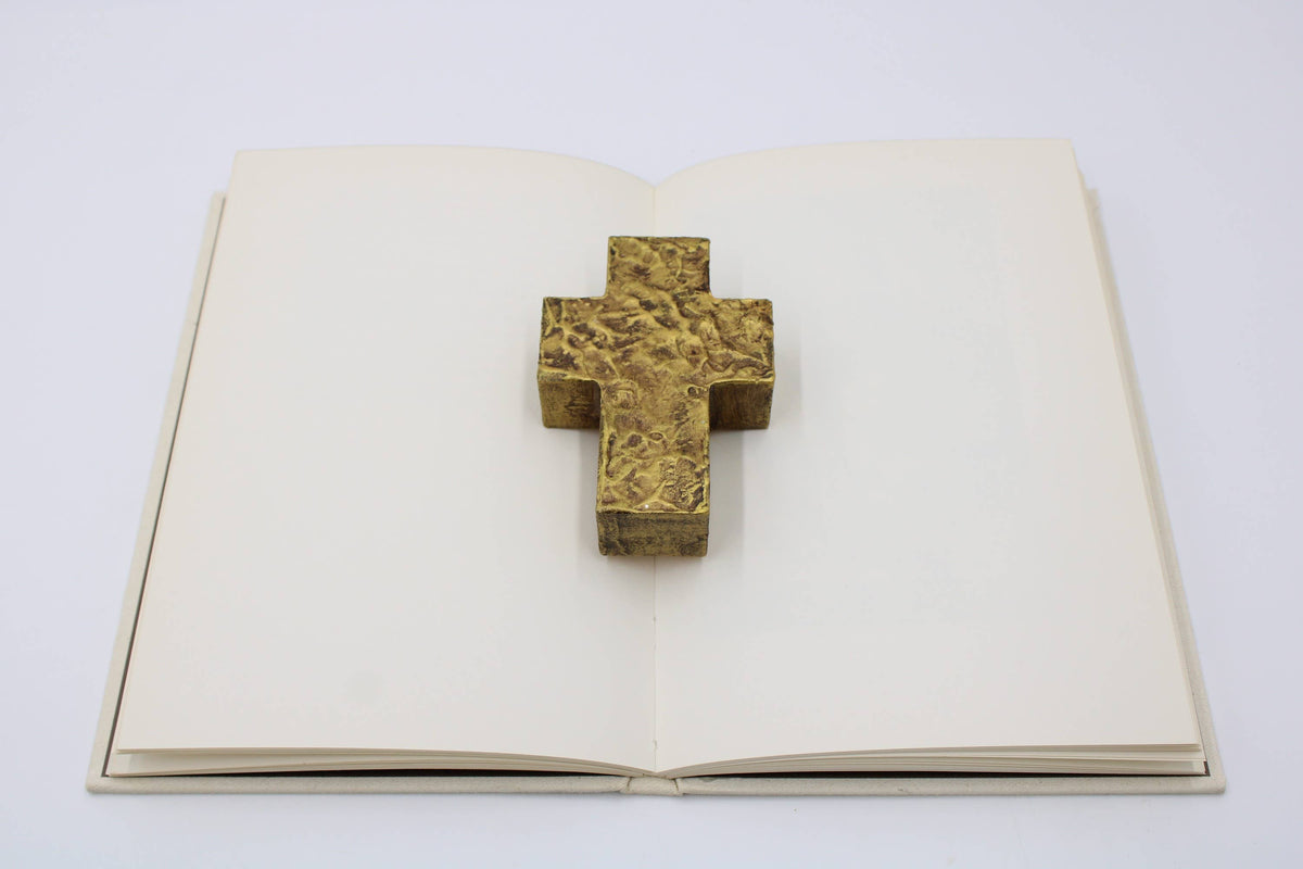 Gold Wooden Cross Decor