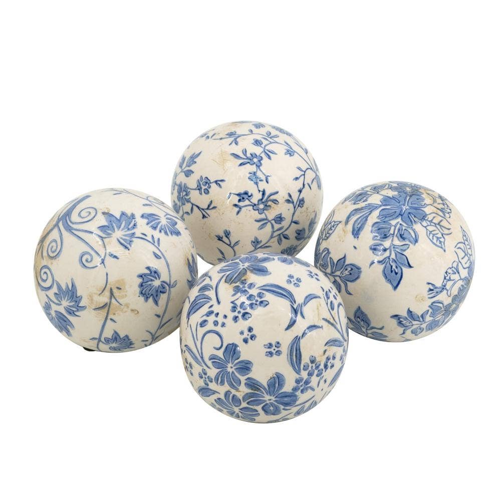 Blue & White Decorative Ball