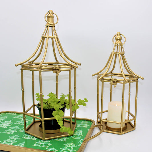 Gold Bamboo Lanterns