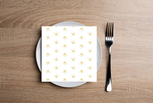 Golden Crown Cocktail Napkin (20ct)