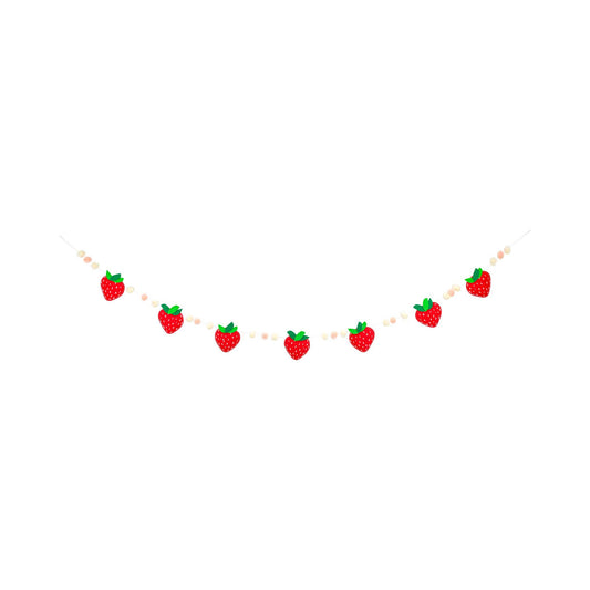Strawberry Felt Banner