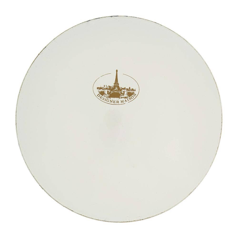 Mimosa Round Tray - White