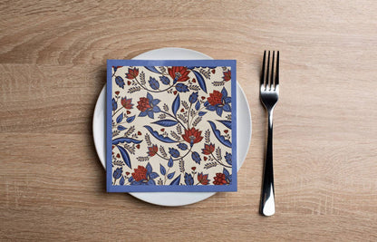 Lotus Paisley Cocktail Napkin (20ct)