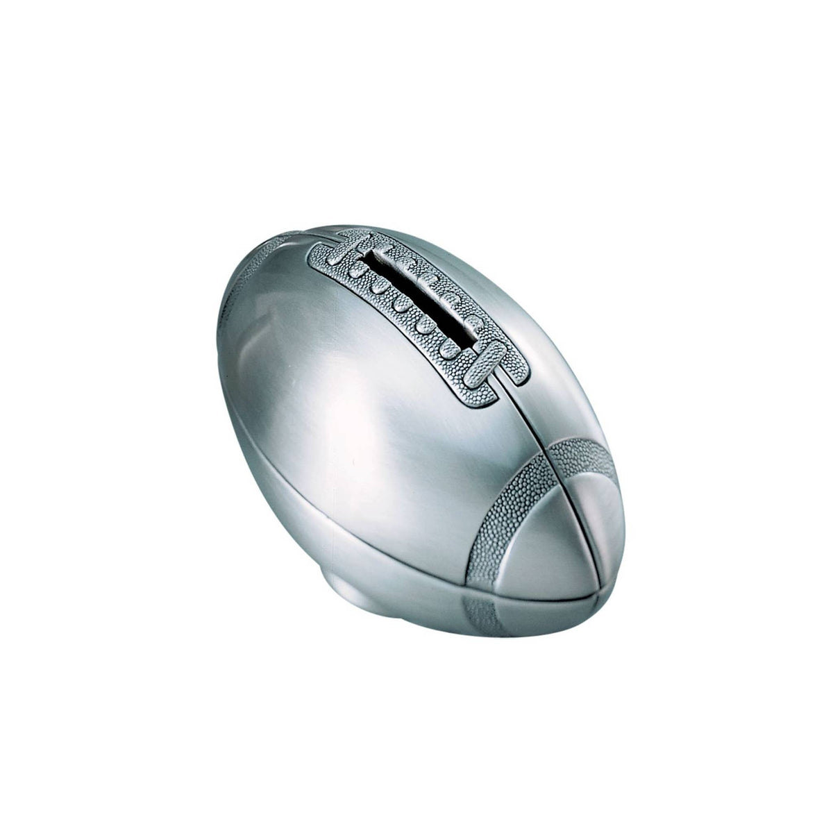 Football Shaped Silver Money Bank