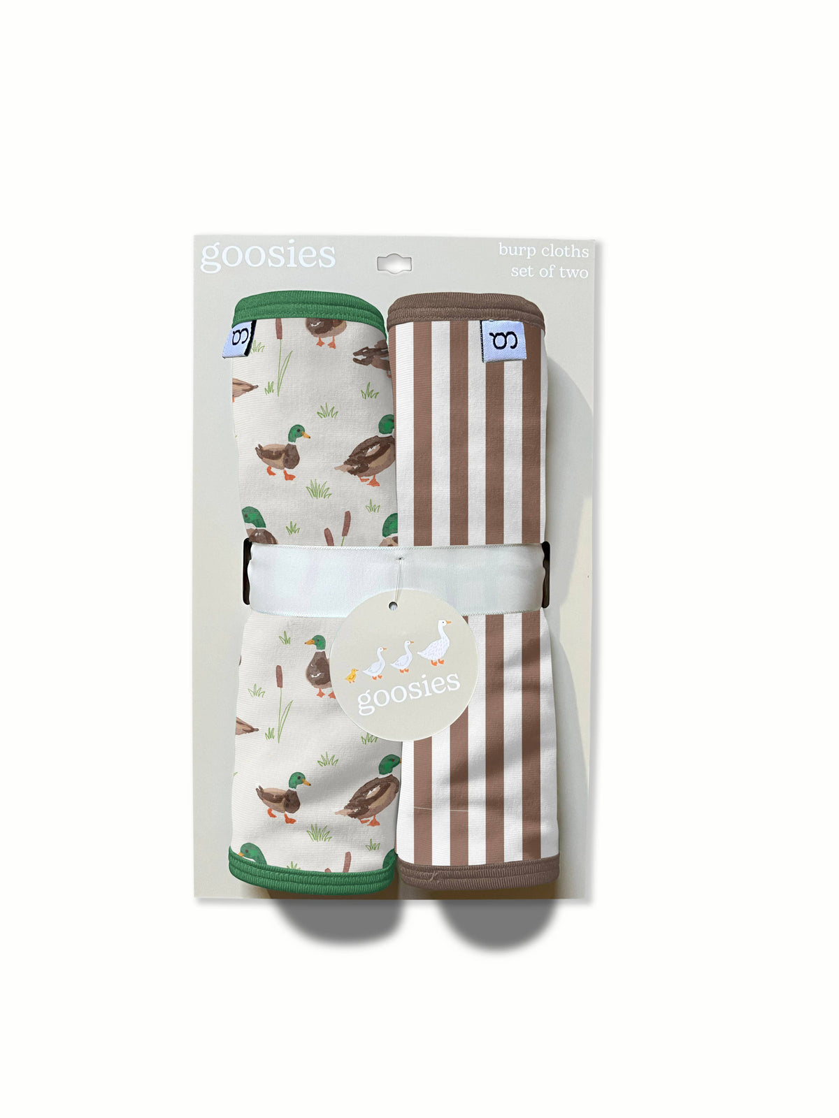 Burp Cloth Set - Mallard Drake Ducks