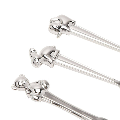 Bambino Silverplated 3pc Cutlery Set with Animal Icons