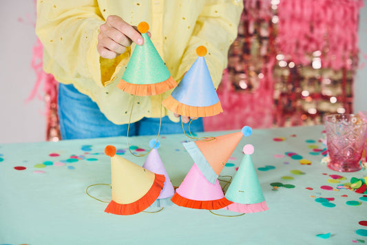 Top Off The Fun Mini Glitter Party Hats Set (8 ct)