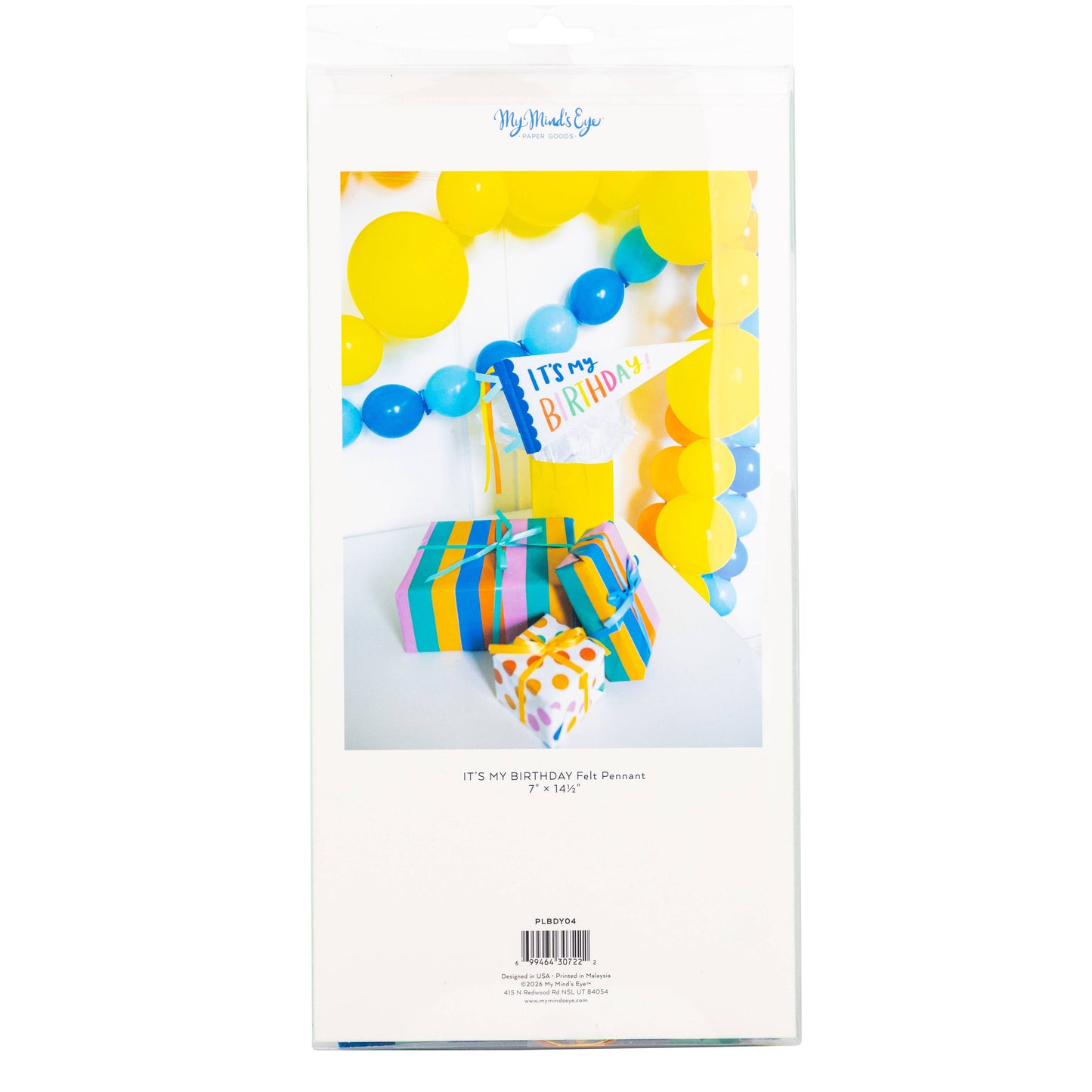 Bright Birthday Felt Pennant Banner