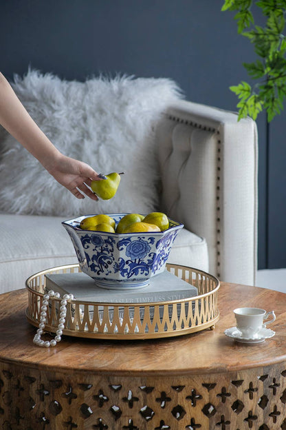 Blue and White Decorative Porcelain Bowl