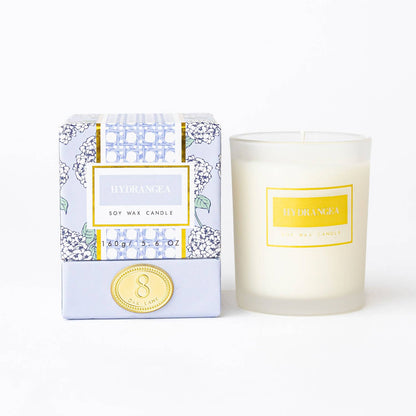Hydrangea 5.6oz Soy Wax Votive Candle, Boxed