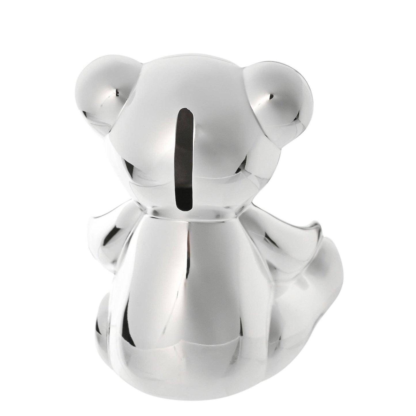 Bambino Silver Plated Teddy Bear Money Box