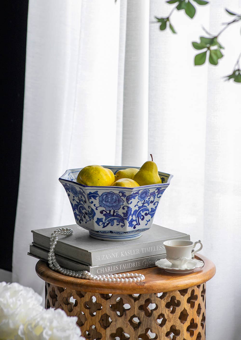 Blue and White Decorative Porcelain Bowl