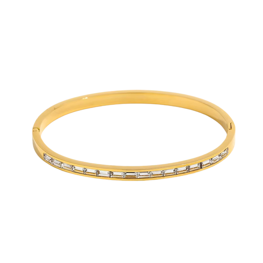 Baguette Gold Bangle