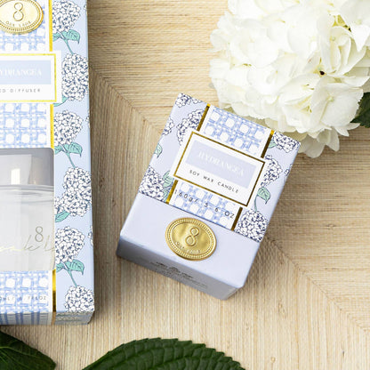 Hydrangea 5.6oz Soy Wax Votive Candle, Boxed