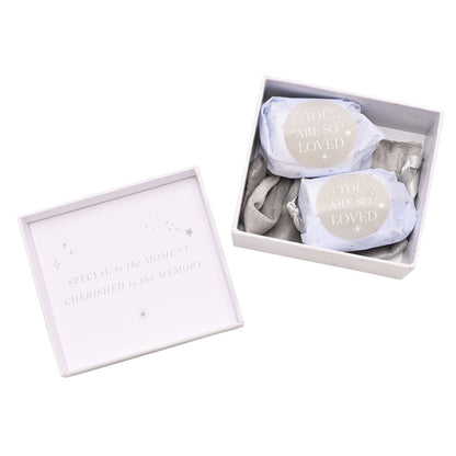 Star & Moon Silver Plated Barrel Shaped Keepsake Boxes (set of 2)
