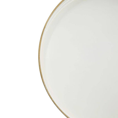 Mimosa Round Tray - White