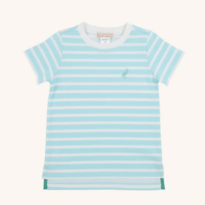 TBBC Carter Crewneck Edisto Egg Blue Stripe White