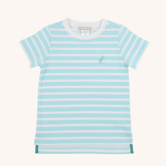 TBBC Carter Crewneck Edisto Egg Blue Stripe White