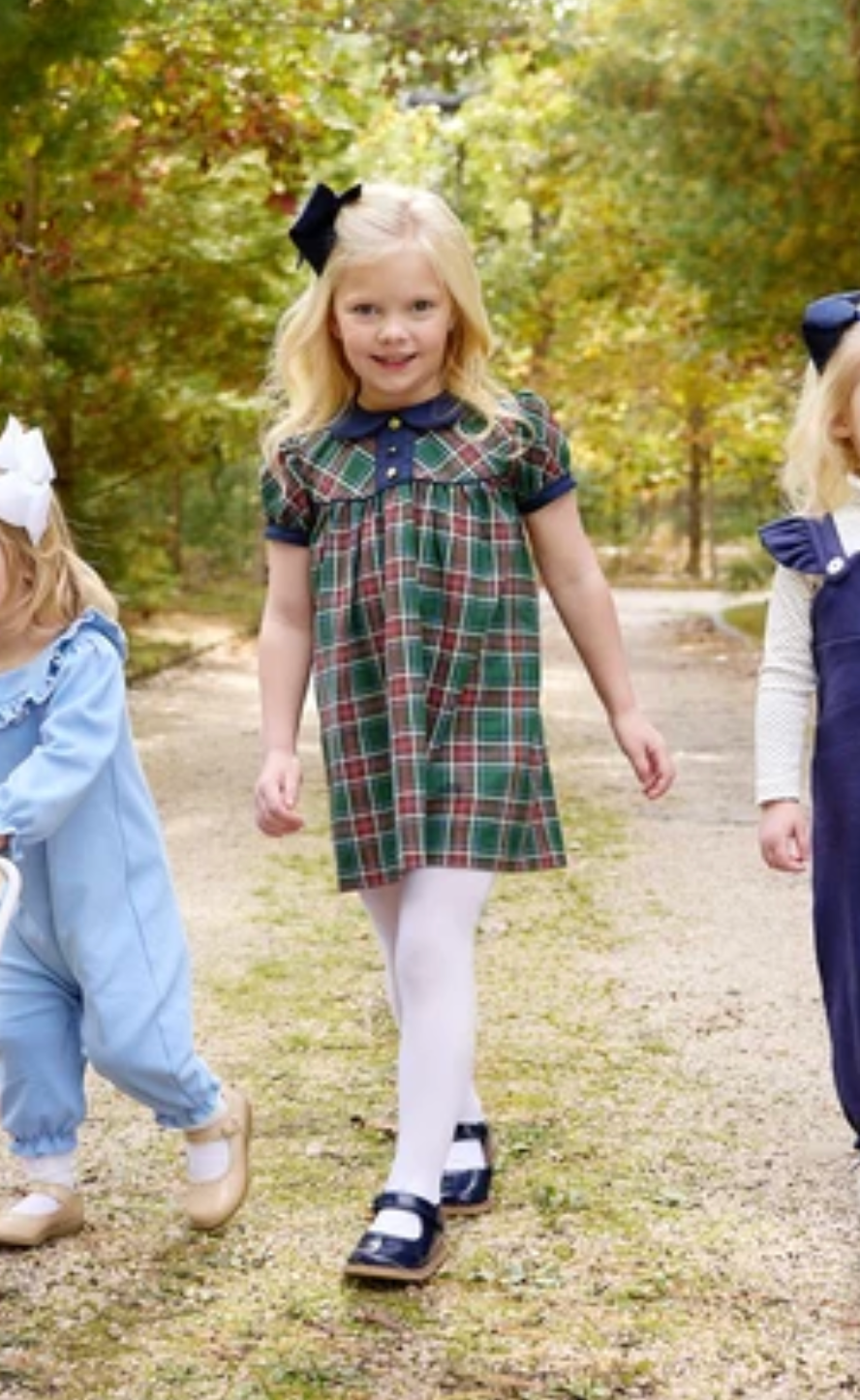 Dale Dress Pinehill Plaid/Nantucket Navy Twill