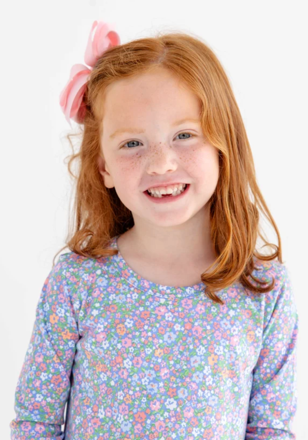 Polly Play Dress Mountain Brook Mini Floral (Parrot Cay Coral) Long Sleeve