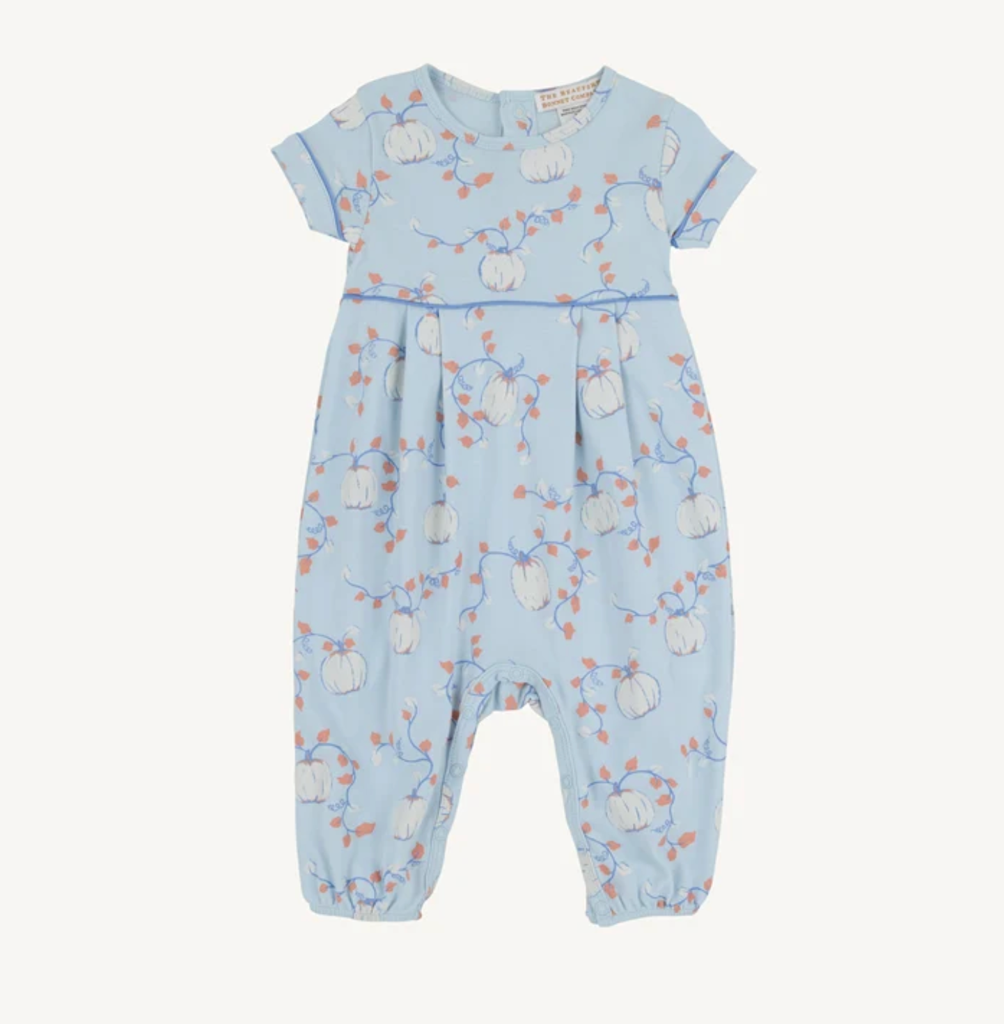 Bradford Romper Gourd-geous (Buckhead Blue)/Barbados Blue - Pima